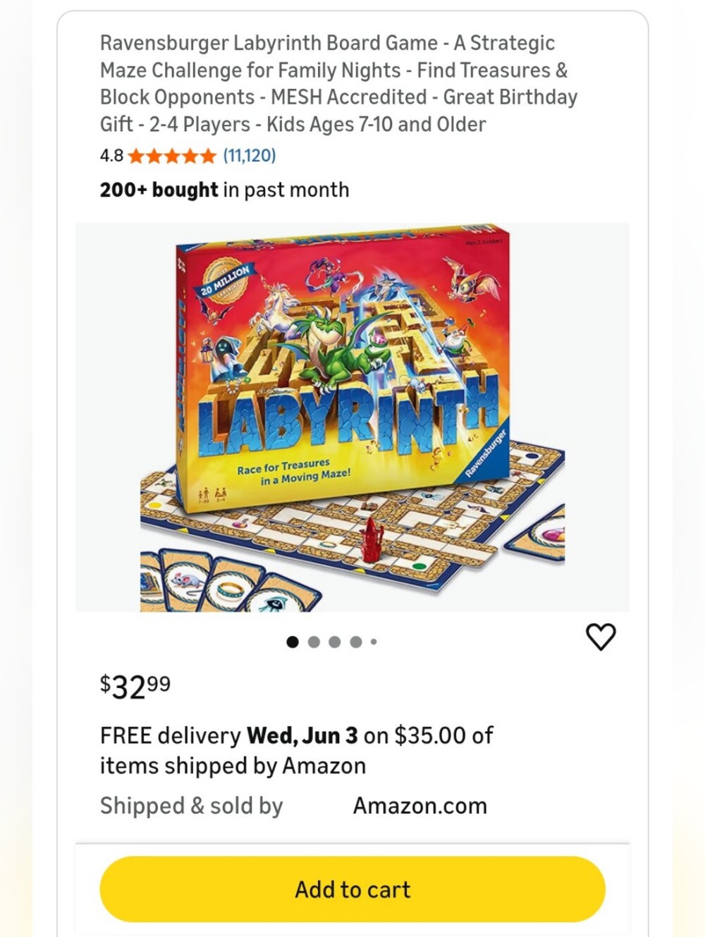Labyrinth Board Game